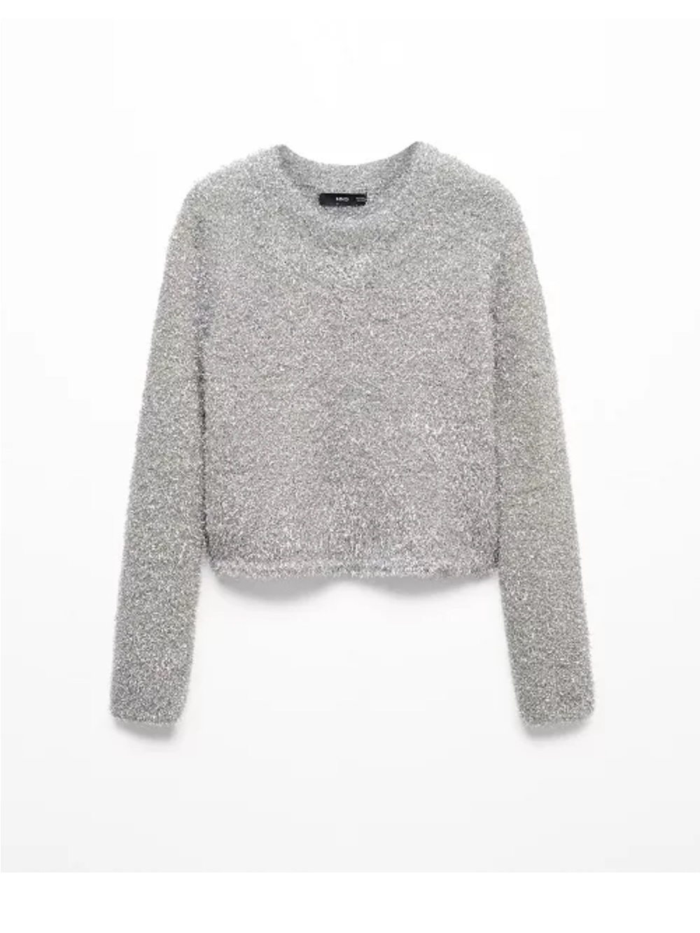 NWT Mango Silver Metallic Sweater